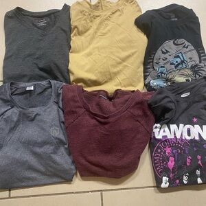 Lot Of 6 Shirt: Bundle | Size Large | H&M Abercrombie & Fitch Ramones Star Wars